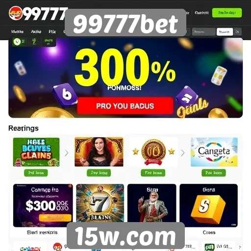 Promoções e bônus oferecidos pelo 99777bet